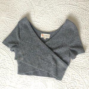 Cross front crop top